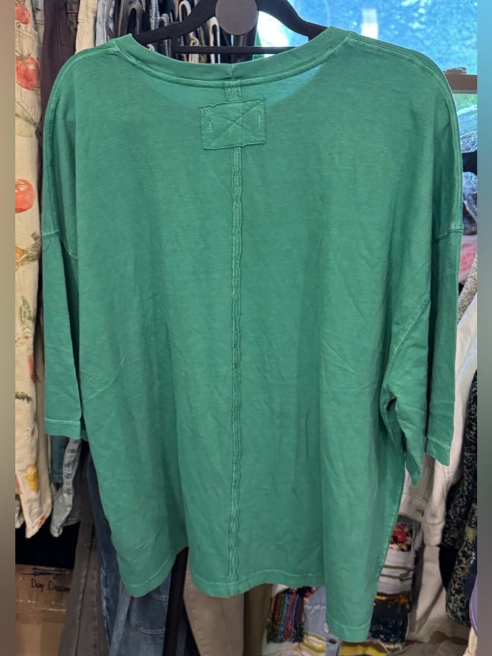 NWOT Free People We The Free Perfect Oversized Tee - Green - XL *IR* - Picture 7 of 10